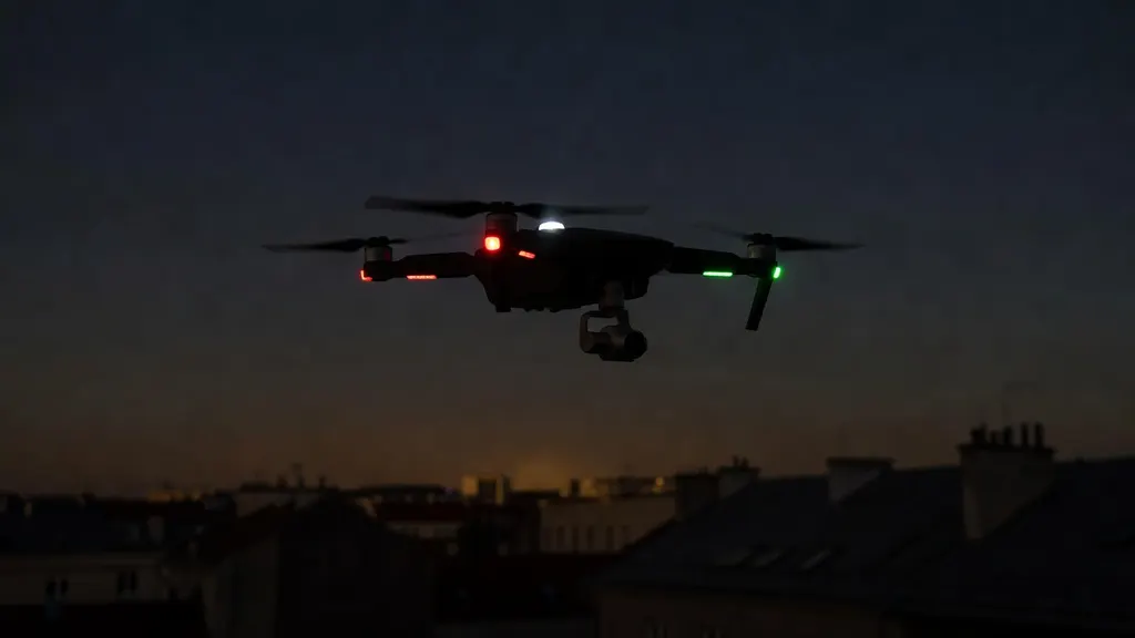 Jak wygląda dron policyjny w nocy?