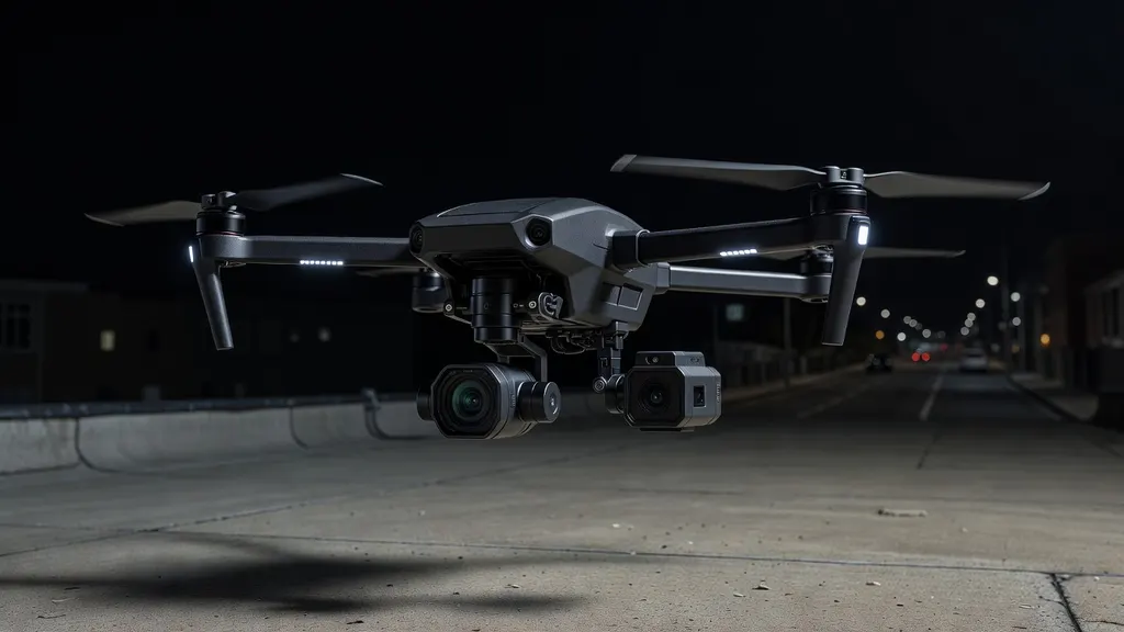 Jak wygląda dron policyjny w nocy?