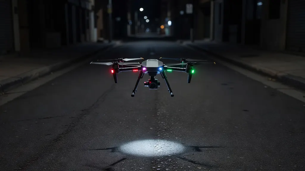 Jak wygląda dron policyjny w nocy?